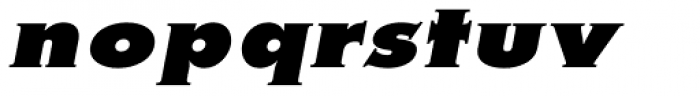 Metra Serif Xtra Bold Oblique Font LOWERCASE