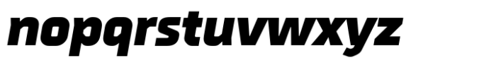 Metral Black Oblique Font LOWERCASE