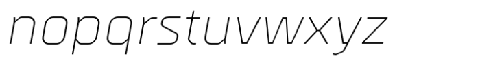 Metral Extra Light Oblique Font LOWERCASE