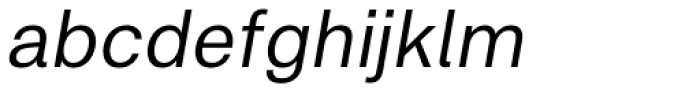 Metric Italic Font LOWERCASE