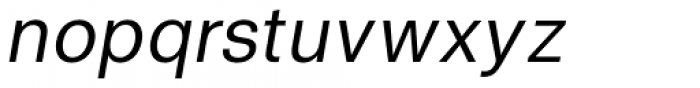 Metric Italic Font LOWERCASE