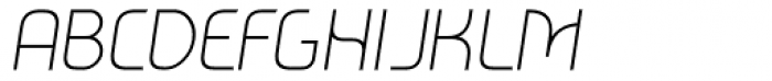 Metrica Thin Italic Font UPPERCASE
