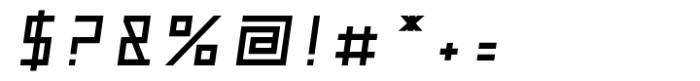 Metrika Bold Oblique Font OTHER CHARS
