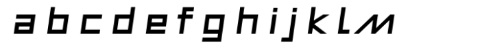 Metrika Bold Oblique Font LOWERCASE