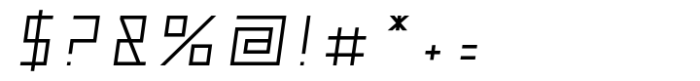 Metrika Regular Oblique Font OTHER CHARS