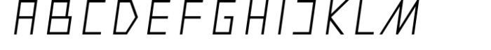 Metrika Regular Oblique Font UPPERCASE