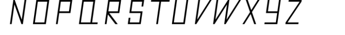 Metrika Regular Oblique Font UPPERCASE