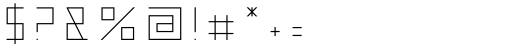 Metrika Thin Font OTHER CHARS