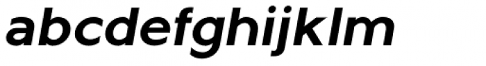 Metrisch Bold Italic Font LOWERCASE