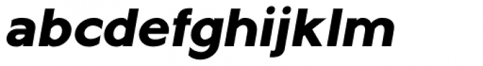 Metrisch ExtraBold Italic Font LOWERCASE