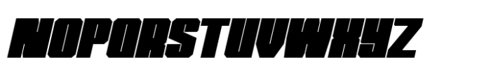 Metro Block Black Italic Font UPPERCASE