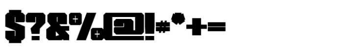 Metro Block Black Font OTHER CHARS