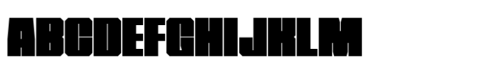 Metro Block Black Font UPPERCASE