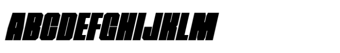 Metro Block Bold Italic Font UPPERCASE
