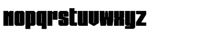 Metro Block Bold Font LOWERCASE