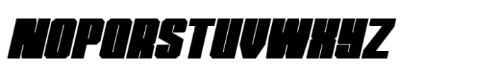 Metro Block Extra Bold Italic Font UPPERCASE