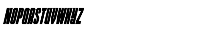 Metro Block Light Italic Font UPPERCASE