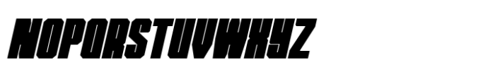 Metro Block Semi Bold Italic Font UPPERCASE