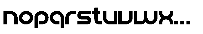 Metro Gate Font LOWERCASE