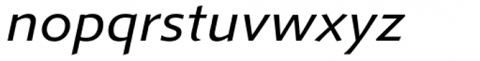 Metro Office Italic Font LOWERCASE