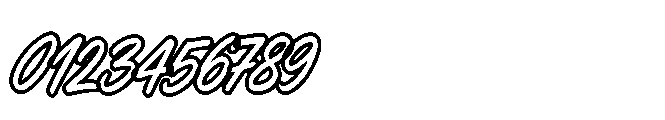 Metro Venom Outline Font OTHER CHARS