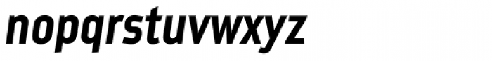 Metroflex Narrow Bold Obl Font LOWERCASE