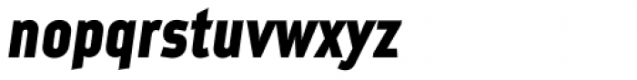 Metroflex Narrow Heavy Obl Font LOWERCASE
