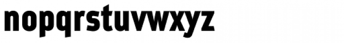 Metroflex Narrow Heavy Font LOWERCASE