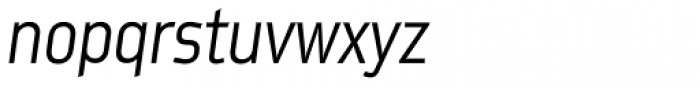 Metroflex Narrow Light Obl Font LOWERCASE