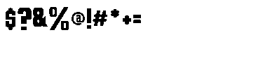 Metroforge Font OTHER CHARS