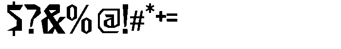 Metrogard Font OTHER CHARS