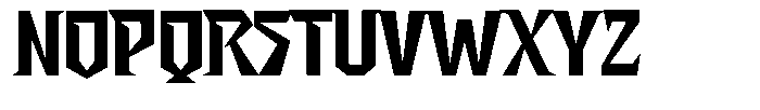 Metrogard Font UPPERCASE