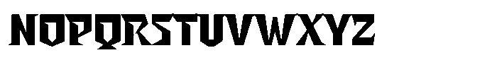 Metrogard Font LOWERCASE