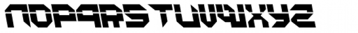 Metron Closed A Italic Font UPPERCASE