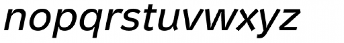 Metron Italic Font LOWERCASE