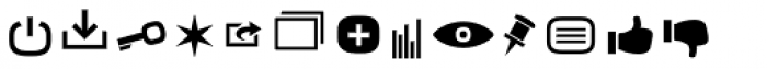 Metronic Pro Icons Font LOWERCASE