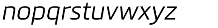 Metronic Pro Light Italic Font LOWERCASE
