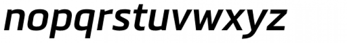 Metronic Pro SemiBold Italic Font LOWERCASE
