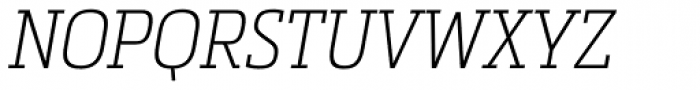 Metronic Slab Narrow Air Italic Font UPPERCASE