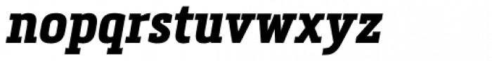 Metronic Slab Narrow Bold Italic Font LOWERCASE