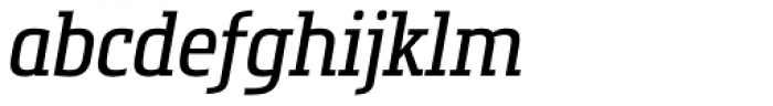 Metronic Slab Narrow Italic Font LOWERCASE