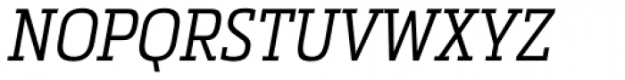 Metronic Slab Narrow Light Italic Font UPPERCASE