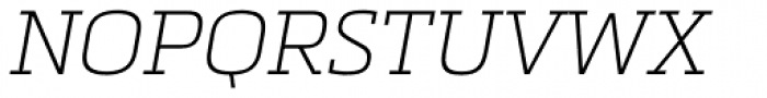 Metronic Slab Pro Air Italic Font UPPERCASE