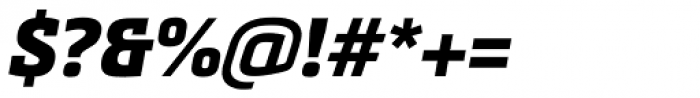 Metronic Slab Pro Black Italic Font OTHER CHARS
