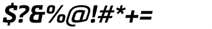 Metronic Slab Pro Bold Italic Font OTHER CHARS