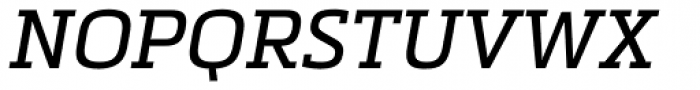 Metronic Slab Pro Italic Font UPPERCASE