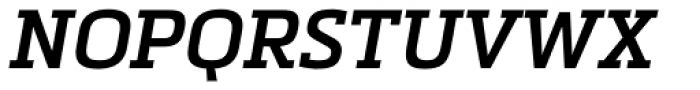 Metronic Slab Pro SemiBold Italic Font UPPERCASE