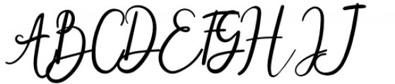 Metteora Regular Font UPPERCASE