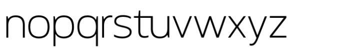Meutas Extra Light Font LOWERCASE