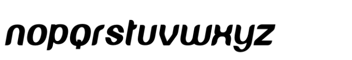 Mewangi Heavy Italic Font LOWERCASE